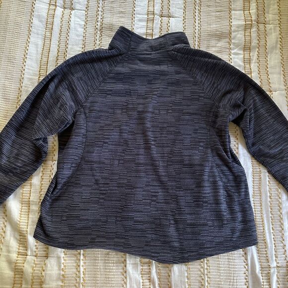 MTA Sport Women’s Plus Gray/Black Full Zip Pockets Fleece Jacket Size 2X - Picture 2 of 5